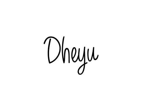 You should practise on your own different ways (Angelique-Rose-font-FFP) to write your name (Dheyu) in signature. don't let someone else do it for you. Dheyu signature style 5 images and pictures png