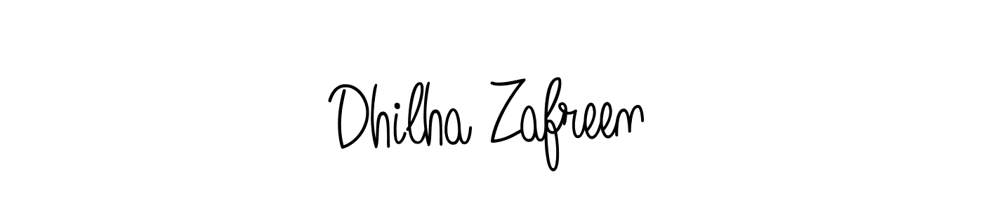 Once you've used our free online signature maker to create your best signature Angelique-Rose-font-FFP style, it's time to enjoy all of the benefits that Dhilha Zafreen name signing documents. Dhilha Zafreen signature style 5 images and pictures png