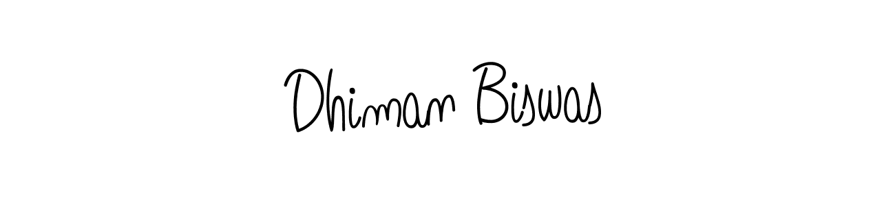 Make a short Dhiman Biswas signature style. Manage your documents anywhere anytime using Angelique-Rose-font-FFP. Create and add eSignatures, submit forms, share and send files easily. Dhiman Biswas signature style 5 images and pictures png