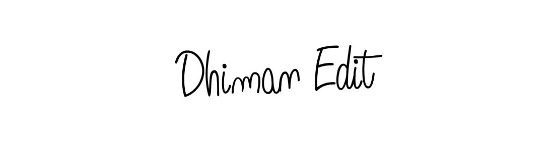 How to Draw Dhiman Edit signature style? Angelique-Rose-font-FFP is a latest design signature styles for name Dhiman Edit. Dhiman Edit signature style 5 images and pictures png