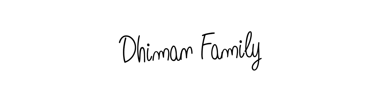 How to Draw Dhiman Family signature style? Angelique-Rose-font-FFP is a latest design signature styles for name Dhiman Family. Dhiman Family signature style 5 images and pictures png