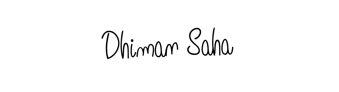 How to Draw Dhiman Saha signature style? Angelique-Rose-font-FFP is a latest design signature styles for name Dhiman Saha. Dhiman Saha signature style 5 images and pictures png