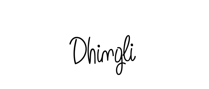 Create a beautiful signature design for name Dhingli. With this signature (Angelique-Rose-font-FFP) fonts, you can make a handwritten signature for free. Dhingli signature style 5 images and pictures png