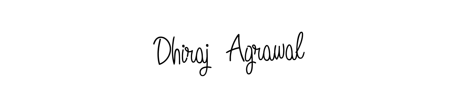 This is the best signature style for the Dhiraj  Agrawal name. Also you like these signature font (Angelique-Rose-font-FFP). Mix name signature. Dhiraj  Agrawal signature style 5 images and pictures png