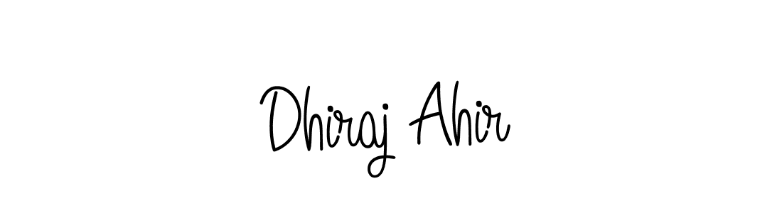 It looks lik you need a new signature style for name Dhiraj Ahir. Design unique handwritten (Angelique-Rose-font-FFP) signature with our free signature maker in just a few clicks. Dhiraj Ahir signature style 5 images and pictures png