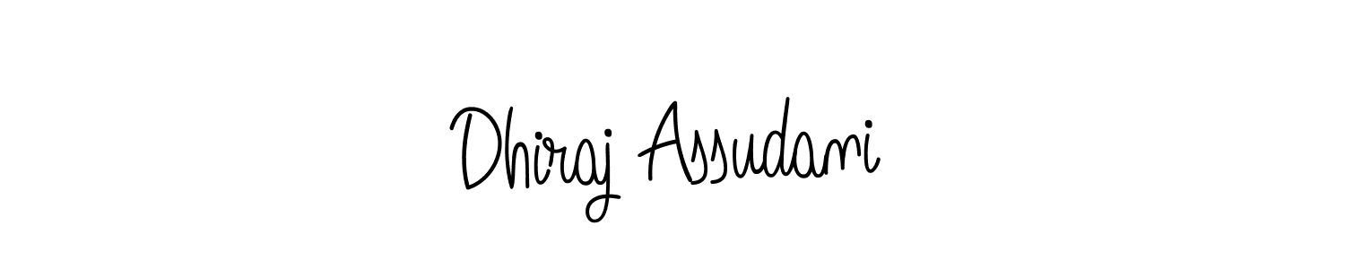 You should practise on your own different ways (Angelique-Rose-font-FFP) to write your name (Dhiraj Assudani) in signature. don't let someone else do it for you. Dhiraj Assudani signature style 5 images and pictures png