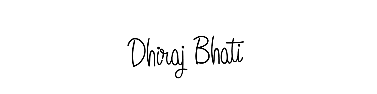 It looks lik you need a new signature style for name Dhiraj Bhati. Design unique handwritten (Angelique-Rose-font-FFP) signature with our free signature maker in just a few clicks. Dhiraj Bhati signature style 5 images and pictures png