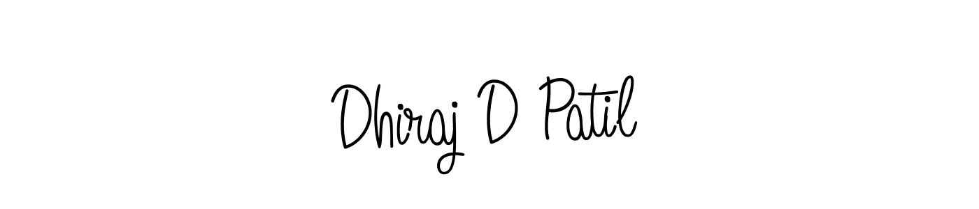 Dhiraj D Patil stylish signature style. Best Handwritten Sign (Angelique-Rose-font-FFP) for my name. Handwritten Signature Collection Ideas for my name Dhiraj D Patil. Dhiraj D Patil signature style 5 images and pictures png