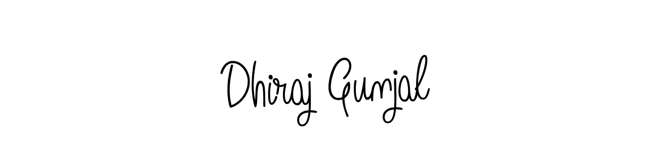 Check out images of Autograph of Dhiraj Gunjal name. Actor Dhiraj Gunjal Signature Style. Angelique-Rose-font-FFP is a professional sign style online. Dhiraj Gunjal signature style 5 images and pictures png