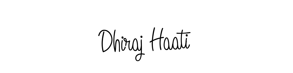 Make a beautiful signature design for name Dhiraj Haati. With this signature (Angelique-Rose-font-FFP) style, you can create a handwritten signature for free. Dhiraj Haati signature style 5 images and pictures png