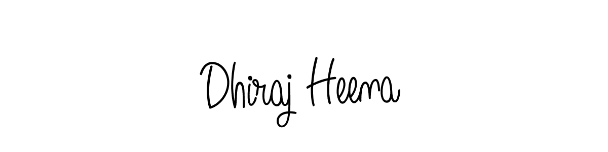 Make a short Dhiraj Heena signature style. Manage your documents anywhere anytime using Angelique-Rose-font-FFP. Create and add eSignatures, submit forms, share and send files easily. Dhiraj Heena signature style 5 images and pictures png