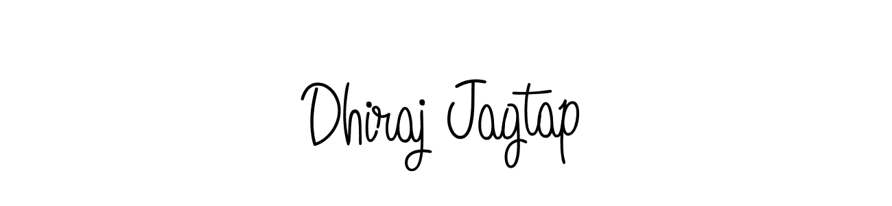 You should practise on your own different ways (Angelique-Rose-font-FFP) to write your name (Dhiraj Jagtap) in signature. don't let someone else do it for you. Dhiraj Jagtap signature style 5 images and pictures png