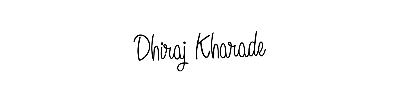 Best and Professional Signature Style for Dhiraj Kharade. Angelique-Rose-font-FFP Best Signature Style Collection. Dhiraj Kharade signature style 5 images and pictures png