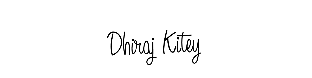 Also we have Dhiraj Kitey name is the best signature style. Create professional handwritten signature collection using Angelique-Rose-font-FFP autograph style. Dhiraj Kitey signature style 5 images and pictures png