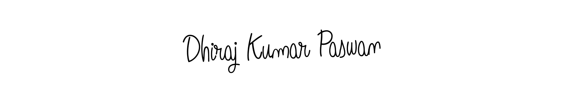 Dhiraj Kumar Paswan stylish signature style. Best Handwritten Sign (Angelique-Rose-font-FFP) for my name. Handwritten Signature Collection Ideas for my name Dhiraj Kumar Paswan. Dhiraj Kumar Paswan signature style 5 images and pictures png