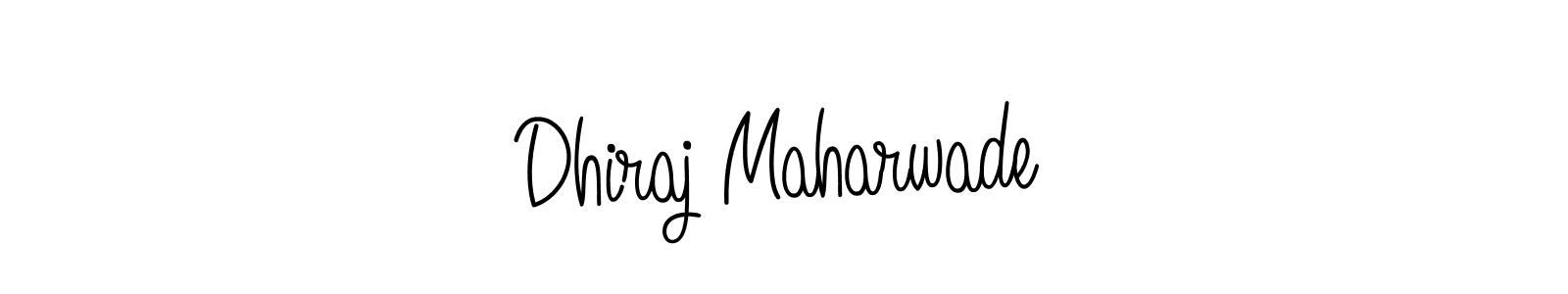 How to make Dhiraj Maharwade name signature. Use Angelique-Rose-font-FFP style for creating short signs online. This is the latest handwritten sign. Dhiraj Maharwade signature style 5 images and pictures png