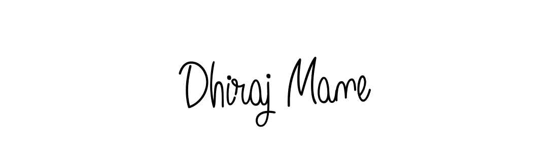 Make a beautiful signature design for name Dhiraj Mane. With this signature (Angelique-Rose-font-FFP) style, you can create a handwritten signature for free. Dhiraj Mane signature style 5 images and pictures png