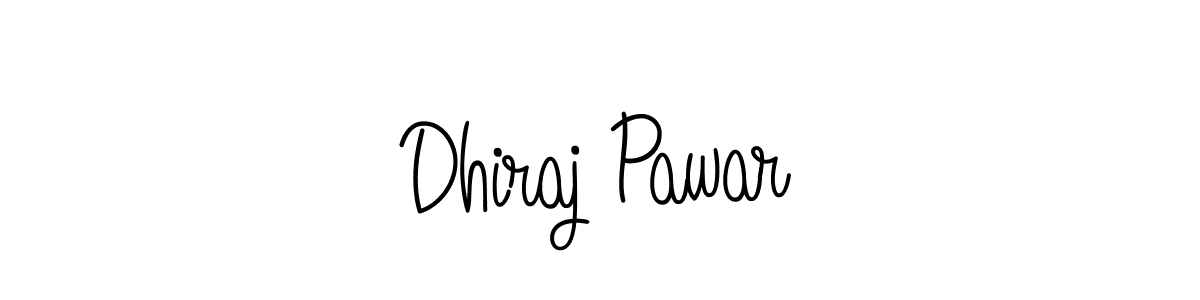 Use a signature maker to create a handwritten signature online. With this signature software, you can design (Angelique-Rose-font-FFP) your own signature for name Dhiraj Pawar. Dhiraj Pawar signature style 5 images and pictures png