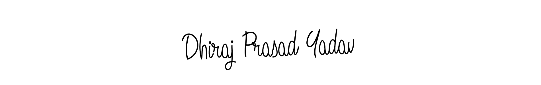 How to Draw Dhiraj Prasad Yadav signature style? Angelique-Rose-font-FFP is a latest design signature styles for name Dhiraj Prasad Yadav. Dhiraj Prasad Yadav signature style 5 images and pictures png