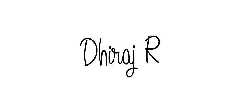 How to Draw Dhiraj R signature style? Angelique-Rose-font-FFP is a latest design signature styles for name Dhiraj R. Dhiraj R signature style 5 images and pictures png