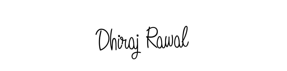 The best way (Angelique-Rose-font-FFP) to make a short signature is to pick only two or three words in your name. The name Dhiraj Rawal include a total of six letters. For converting this name. Dhiraj Rawal signature style 5 images and pictures png