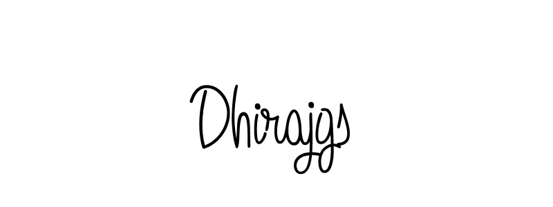Use a signature maker to create a handwritten signature online. With this signature software, you can design (Angelique-Rose-font-FFP) your own signature for name Dhirajgs. Dhirajgs signature style 5 images and pictures png