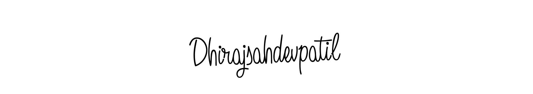 Design your own signature with our free online signature maker. With this signature software, you can create a handwritten (Angelique-Rose-font-FFP) signature for name Dhirajsahdevpatil. Dhirajsahdevpatil signature style 5 images and pictures png