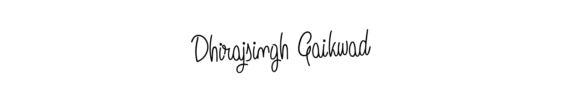 Create a beautiful signature design for name Dhirajsingh Gaikwad. With this signature (Angelique-Rose-font-FFP) fonts, you can make a handwritten signature for free. Dhirajsingh Gaikwad signature style 5 images and pictures png