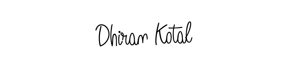 Similarly Angelique-Rose-font-FFP is the best handwritten signature design. Signature creator online .You can use it as an online autograph creator for name Dhiran Kotal. Dhiran Kotal signature style 5 images and pictures png
