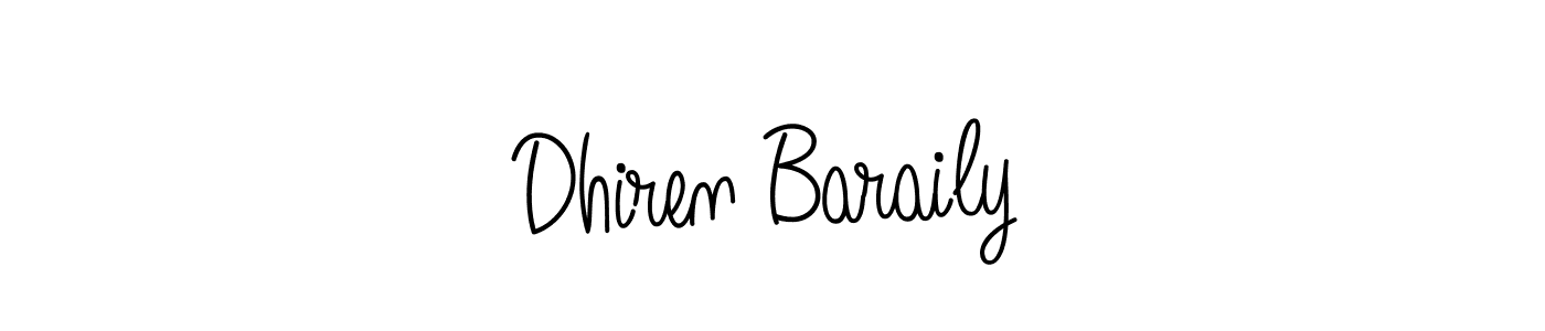 if you are searching for the best signature style for your name Dhiren Baraily. so please give up your signature search. here we have designed multiple signature styles  using Angelique-Rose-font-FFP. Dhiren Baraily signature style 5 images and pictures png