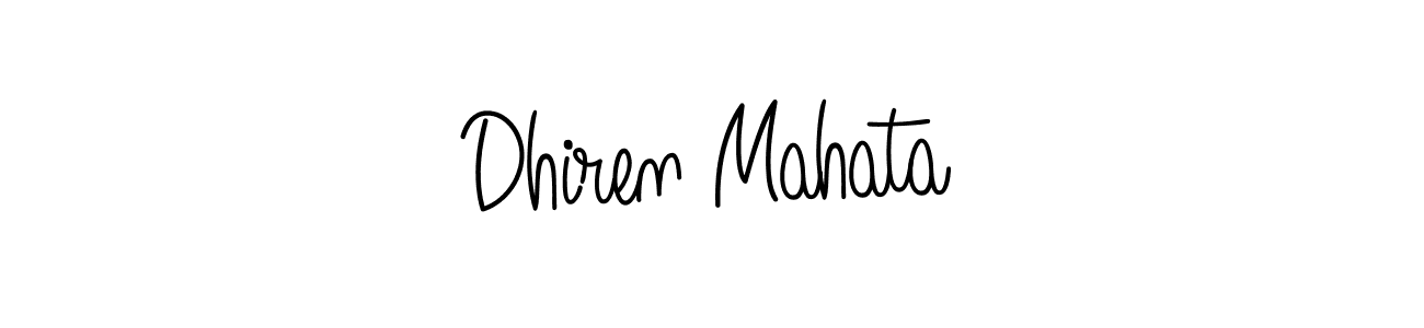 Once you've used our free online signature maker to create your best signature Angelique-Rose-font-FFP style, it's time to enjoy all of the benefits that Dhiren Mahata name signing documents. Dhiren Mahata signature style 5 images and pictures png