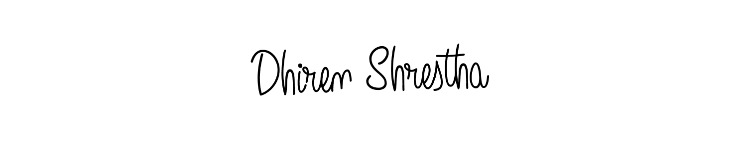 You can use this online signature creator to create a handwritten signature for the name Dhiren Shrestha. This is the best online autograph maker. Dhiren Shrestha signature style 5 images and pictures png