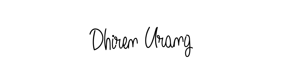 How to Draw Dhiren Urang signature style? Angelique-Rose-font-FFP is a latest design signature styles for name Dhiren Urang. Dhiren Urang signature style 5 images and pictures png