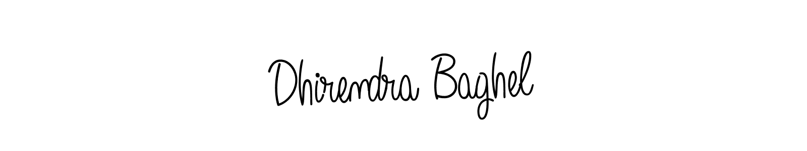Design your own signature with our free online signature maker. With this signature software, you can create a handwritten (Angelique-Rose-font-FFP) signature for name Dhirendra Baghel. Dhirendra Baghel signature style 5 images and pictures png