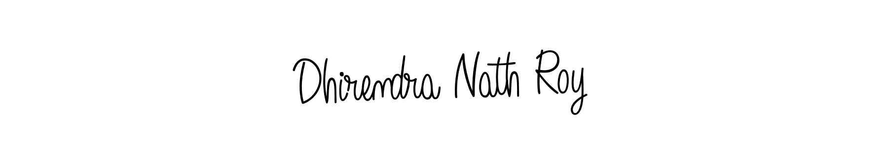 The best way (Angelique-Rose-font-FFP) to make a short signature is to pick only two or three words in your name. The name Dhirendra Nath Roy include a total of six letters. For converting this name. Dhirendra Nath Roy signature style 5 images and pictures png