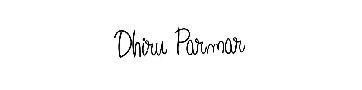 Angelique-Rose-font-FFP is a professional signature style that is perfect for those who want to add a touch of class to their signature. It is also a great choice for those who want to make their signature more unique. Get Dhiru Parmar name to fancy signature for free. Dhiru Parmar signature style 5 images and pictures png