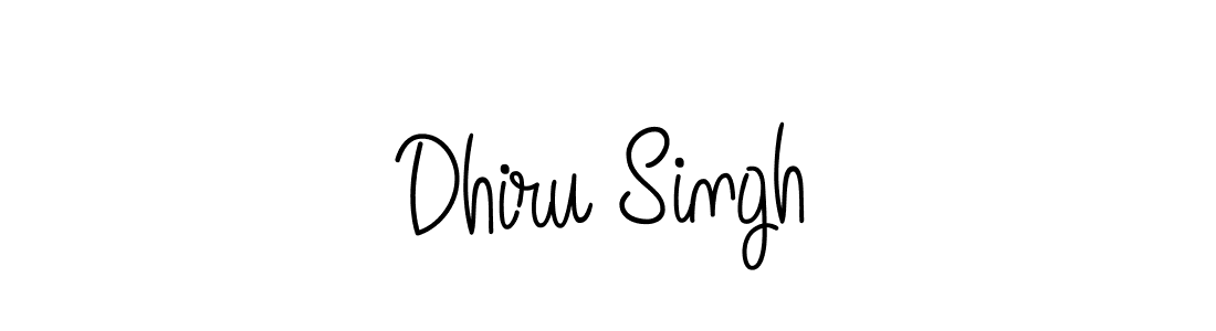 Make a beautiful signature design for name Dhiru Singh. With this signature (Angelique-Rose-font-FFP) style, you can create a handwritten signature for free. Dhiru Singh signature style 5 images and pictures png