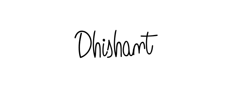 You should practise on your own different ways (Angelique-Rose-font-FFP) to write your name (Dhishant) in signature. don't let someone else do it for you. Dhishant signature style 5 images and pictures png