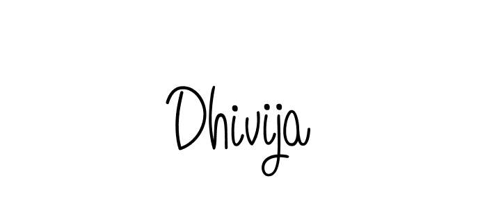 The best way (Angelique-Rose-font-FFP) to make a short signature is to pick only two or three words in your name. The name Dhivija include a total of six letters. For converting this name. Dhivija signature style 5 images and pictures png