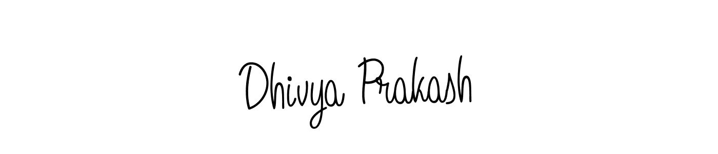 Also we have Dhivya Prakash name is the best signature style. Create professional handwritten signature collection using Angelique-Rose-font-FFP autograph style. Dhivya Prakash signature style 5 images and pictures png