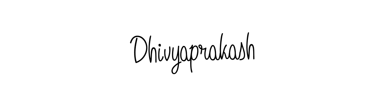 Create a beautiful signature design for name Dhivyaprakash. With this signature (Angelique-Rose-font-FFP) fonts, you can make a handwritten signature for free. Dhivyaprakash signature style 5 images and pictures png