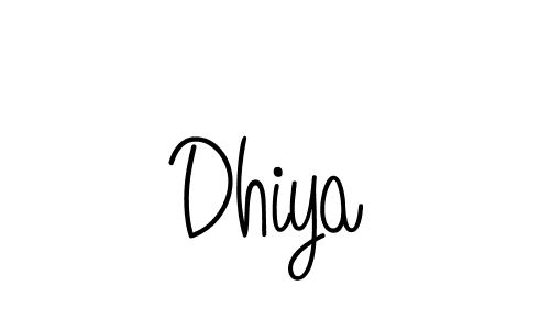 Dhiya stylish signature style. Best Handwritten Sign (Angelique-Rose-font-FFP) for my name. Handwritten Signature Collection Ideas for my name Dhiya. Dhiya signature style 5 images and pictures png