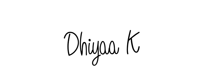 How to Draw Dhiyaa K signature style? Angelique-Rose-font-FFP is a latest design signature styles for name Dhiyaa K. Dhiyaa K signature style 5 images and pictures png