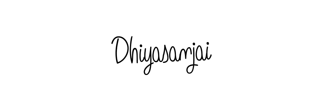 Use a signature maker to create a handwritten signature online. With this signature software, you can design (Angelique-Rose-font-FFP) your own signature for name Dhiyasanjai. Dhiyasanjai signature style 5 images and pictures png