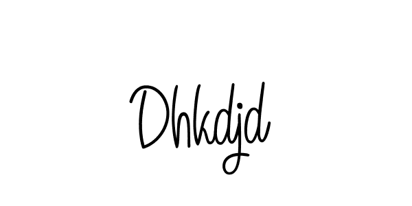 The best way (Angelique-Rose-font-FFP) to make a short signature is to pick only two or three words in your name. The name Dhkdjd include a total of six letters. For converting this name. Dhkdjd signature style 5 images and pictures png