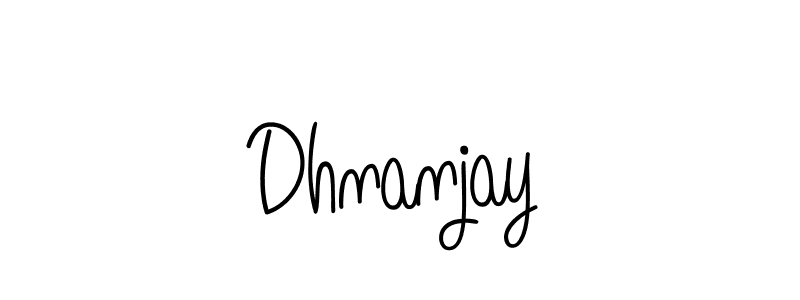 Make a beautiful signature design for name Dhnanjay. With this signature (Angelique-Rose-font-FFP) style, you can create a handwritten signature for free. Dhnanjay signature style 5 images and pictures png