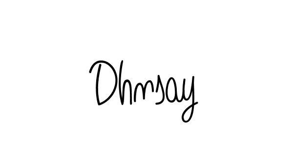 How to Draw Dhnsay signature style? Angelique-Rose-font-FFP is a latest design signature styles for name Dhnsay. Dhnsay signature style 5 images and pictures png