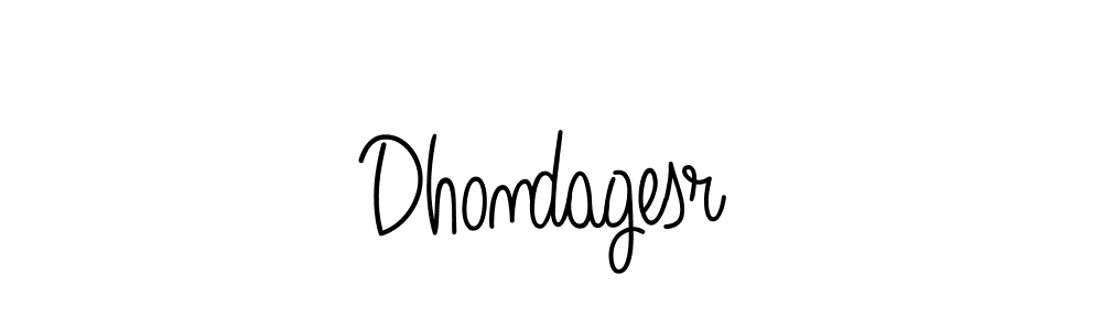 How to make Dhondagesr name signature. Use Angelique-Rose-font-FFP style for creating short signs online. This is the latest handwritten sign. Dhondagesr signature style 5 images and pictures png