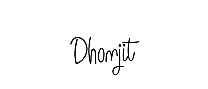 Create a beautiful signature design for name Dhonjit. With this signature (Angelique-Rose-font-FFP) fonts, you can make a handwritten signature for free. Dhonjit signature style 5 images and pictures png