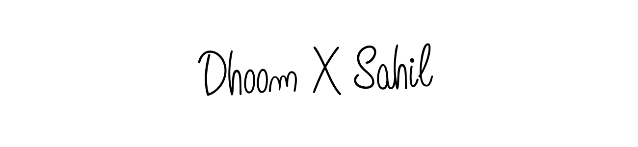 if you are searching for the best signature style for your name Dhoom X Sahil. so please give up your signature search. here we have designed multiple signature styles  using Angelique-Rose-font-FFP. Dhoom X Sahil signature style 5 images and pictures png